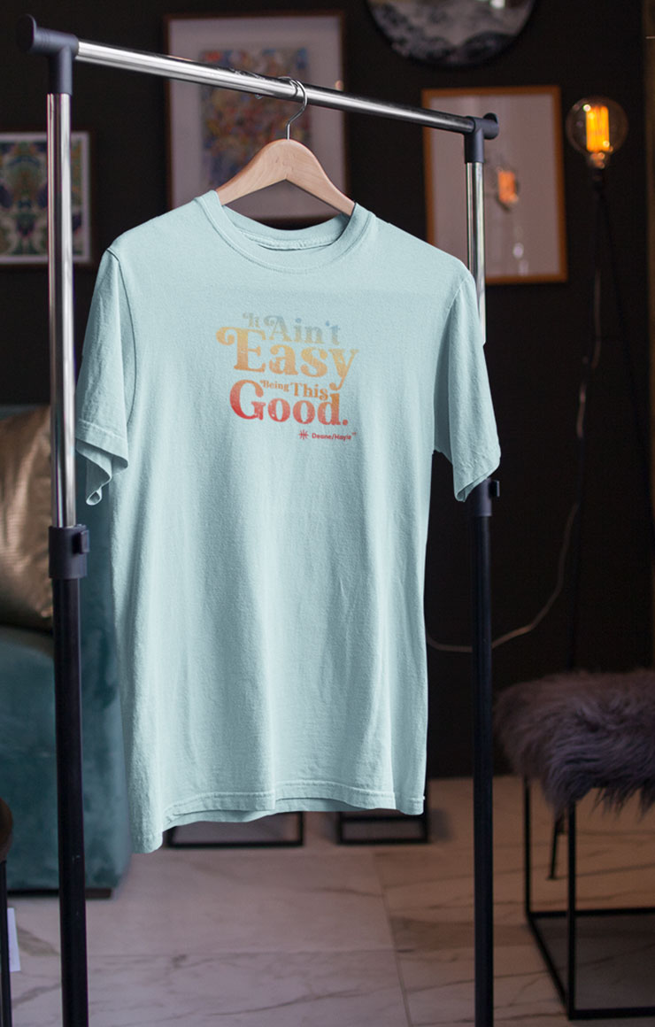 It Ain't Easy - Tee (Prism Ice blue)