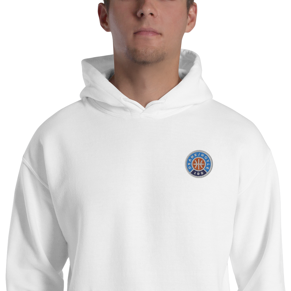 Deane & Hoyle Basic Hoodie (2021 Logo-Embroidery) - white colorway
