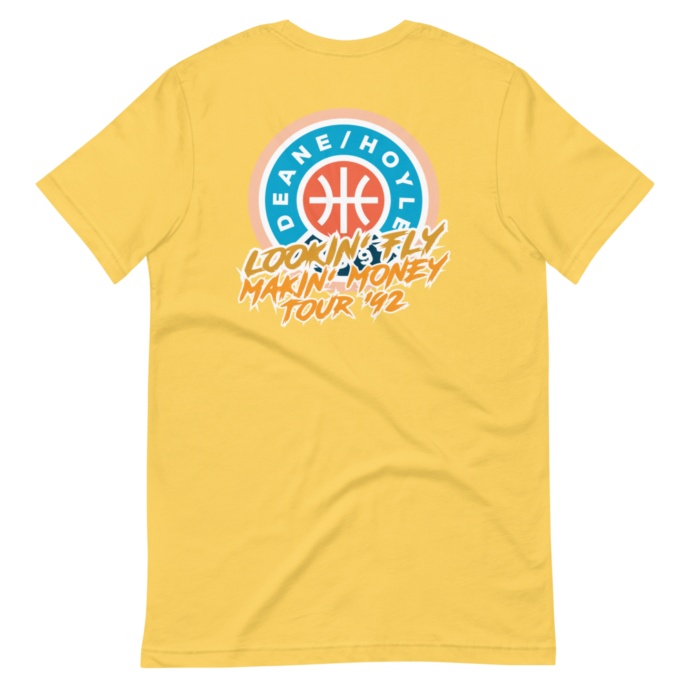 Lookin' fly - makin money tour '92 Tee (yellow - unisex)