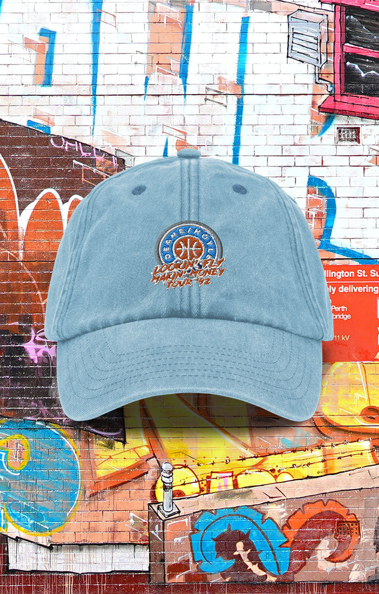 Lookin fly - makin money tour '92 - Vintage-Style-Cap (vintage light denim)