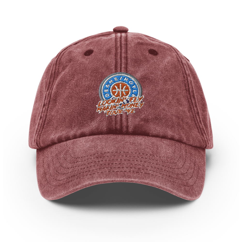 Lookin fly - makin money tour '92 - Vintage-Style-Cap (vintage rot)